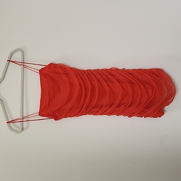 Alice + Olivia Baby Doll CRUZ SPAGHETTI STRAP MINI RUCHED DRESS - Picture 8 of 17